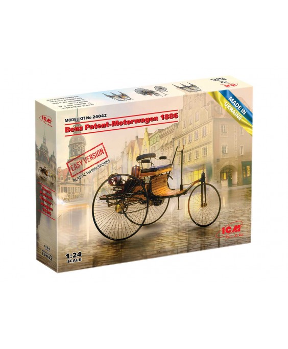 ICM modelis Benz Patent-Motorwagen 1886 – EASY version 1/24