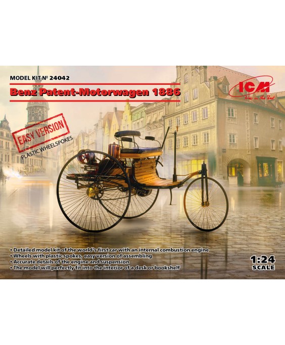 ICM modelis Benz Patent-Motorwagen 1886 – EASY version 1/24