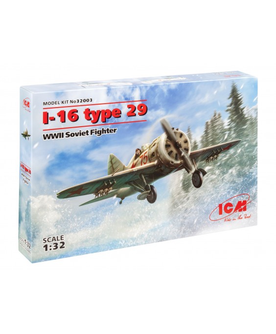ICM modelis I-16 type 29, WWII Soviet Fighter 1/32