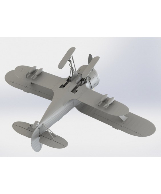 ICM modelis I-153 (winter version), WWII Soviet Fighter 1/32