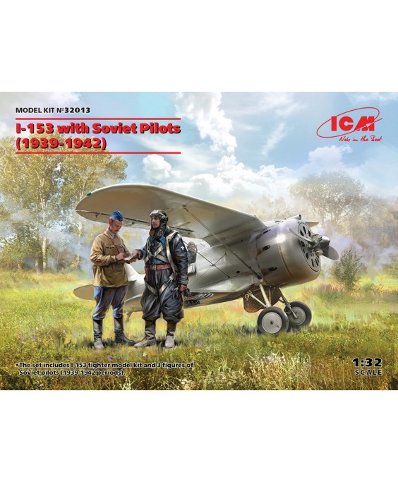 ICM modelis I-153 with Soviet Pilots (1939-1942) 1/32
