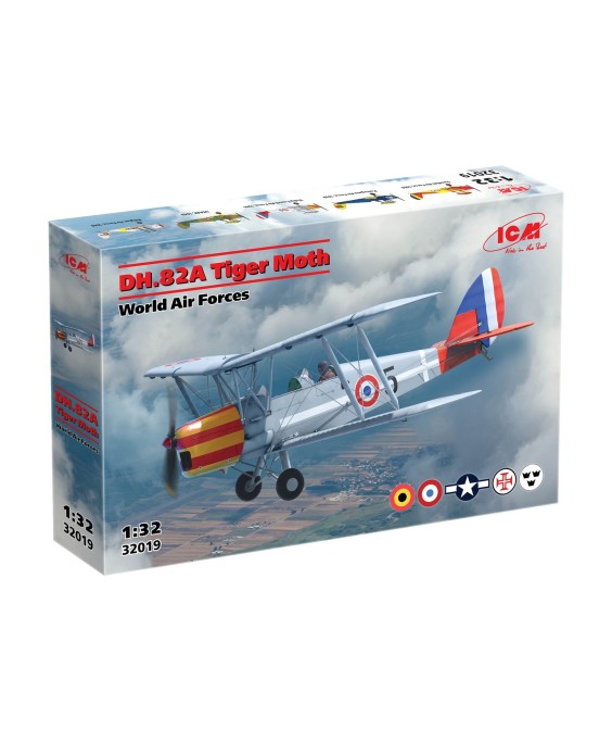 ICM modelis DH.82A Tiger Moth 1/32