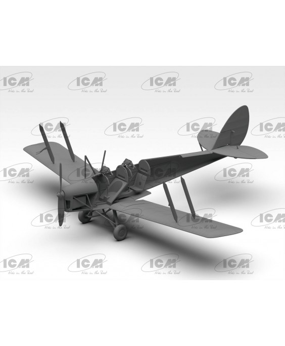 ICM modelis D.H. 82A Tiger Moth, British Training Aircraft 1/32