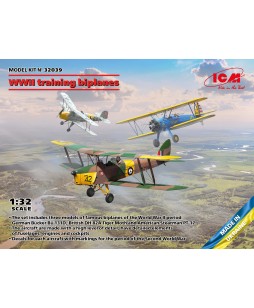 ICM modelis WWII training biplanes 1/32