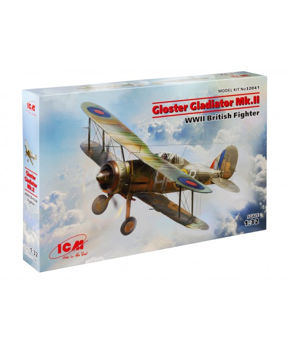 ICM modelis Gloster Gladiator Mk.II, WWII British Fighter 1/32