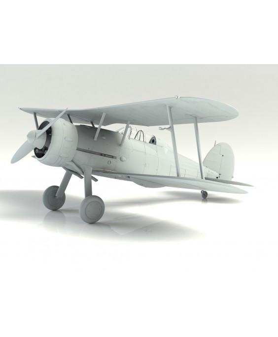 ICM modelis Gloster Gladiator Mk.I with British Pilots in Tropical Uniform 1/32
