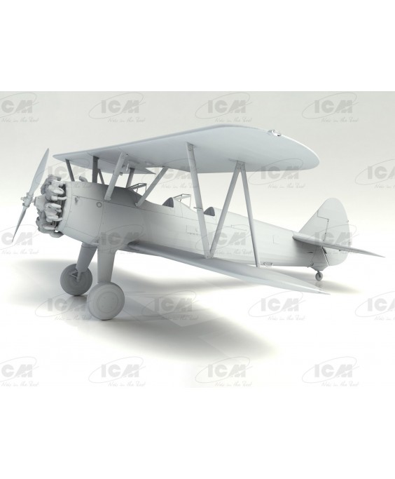 ICM modelis Stearman PT-17/N2S-3 Kaydet , American Training Aircraft 1/32