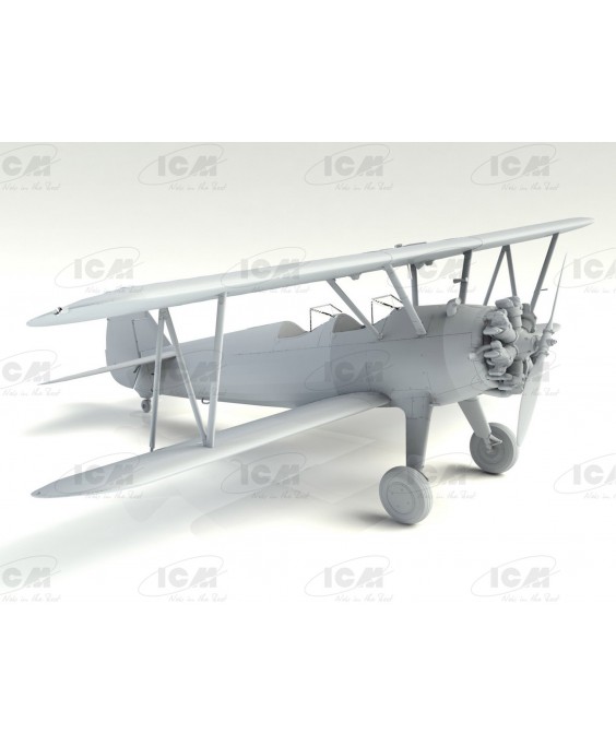 ICM modelis Stearman PT-17/N2S-3 Kaydet , American Training Aircraft 1/32
