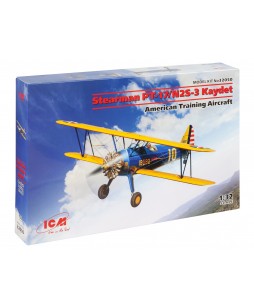 ICM modelis Stearman PT-17/N2S-3 Kaydet , American Training Aircraft 1/32