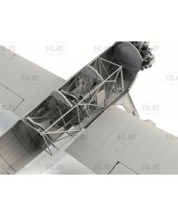 ICM modelis Stearman PT-13/N2S-2/5 Kaydet, American Training Aircraft 1/32