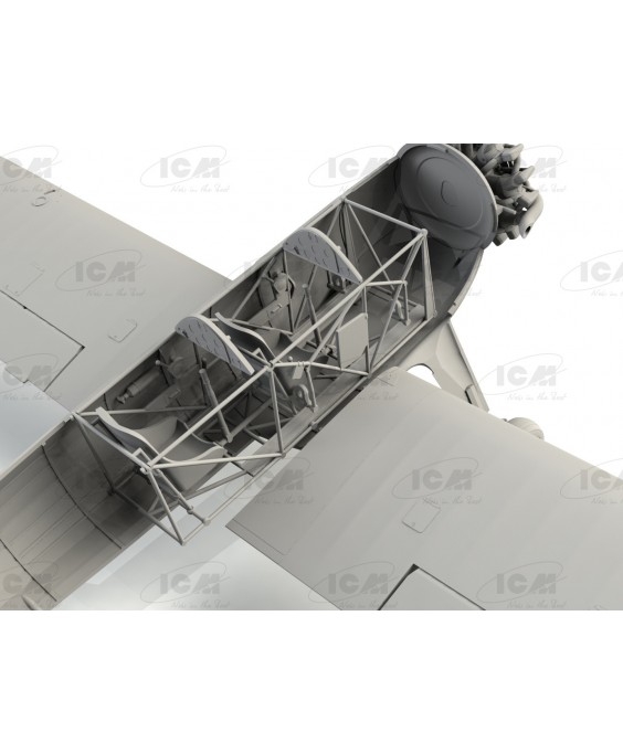 ICM modelis Stearman PT-13/N2S-2/5 Kaydet, American Training Aircraft 1/32