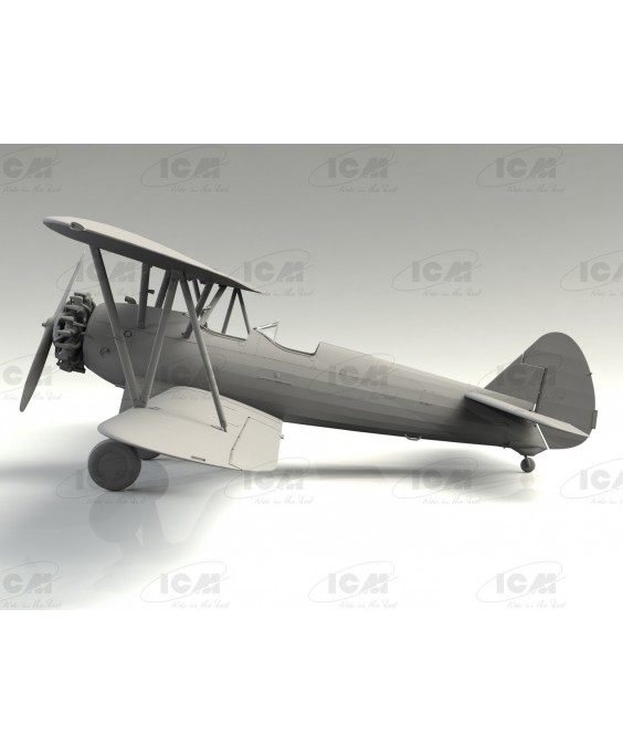 ICM modelis Stearman PT-13/N2S-2/5 Kaydet, American Training Aircraft 1/32