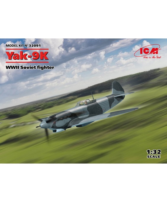 ICM modelis Yak-9K WWII Soviet fighter 1/32