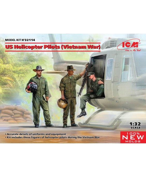 ICM US Helicopter Pilots (Vietnam War) 1/32