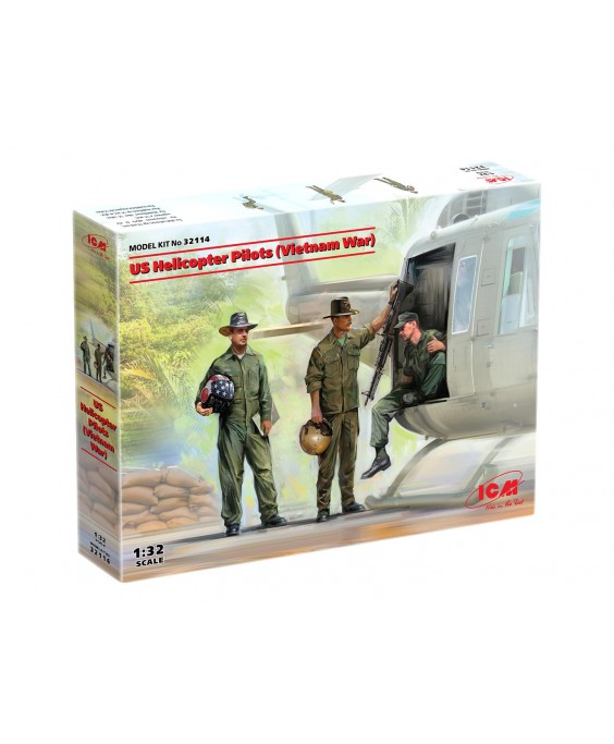 ICM US Helicopter Pilots (Vietnam War) 1/32