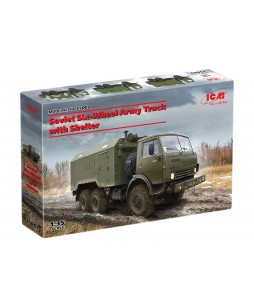 ICM modelis Soviet Six-Wheel Army Truck with Shelter 1/35