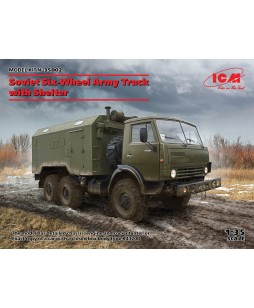 ICM modelis Soviet Six-Wheel Army Truck with Shelter 1/35