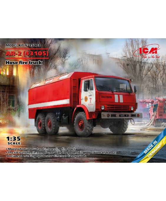 ICM modelis Soviet Hose Fire Truck AR-2, 1/35