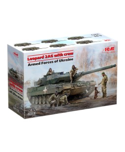 ICM modelis Leopard 2A6 with crew 1/35