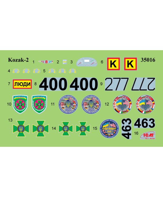 ICM modelis ‘Kozak-2’ State Border Guard Service of Ukraine 1/35