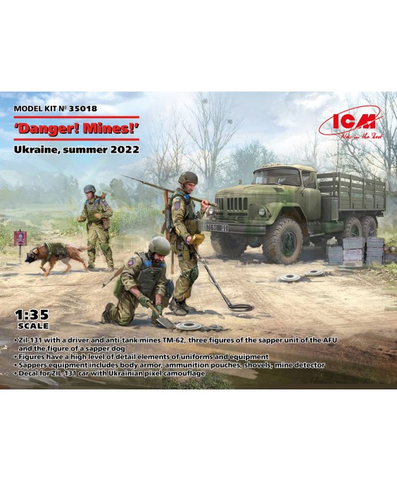 ICM modelis Danger! Mines! Ukraine, summer 2022 1/35