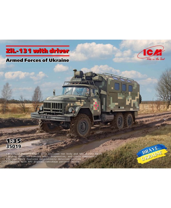 ICM modelis ZIL-131 with driver 1/35