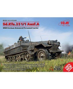 ICM modelis Sd.Kfz.251/1 Ausf.A WWII German Armoured Personnel Carrier 1/35