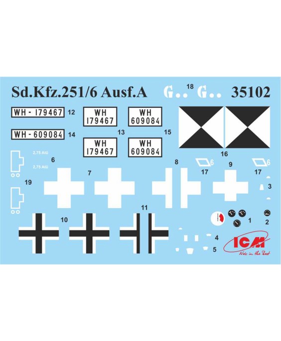 ICM modelis Sd.Kfz.251/6 Ausf.A 1/35