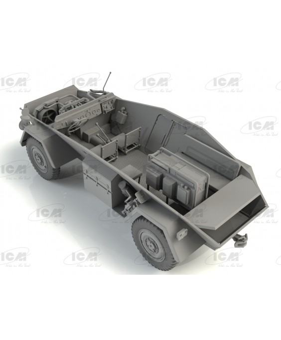 ICM modelis Sd.Kfz. 247 Ausf.B, German Command Armoured Vehicle 1/35