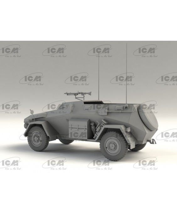 ICM modelis Sd.Kfz. 247 Ausf.B with MG 34 machine gun 1/35