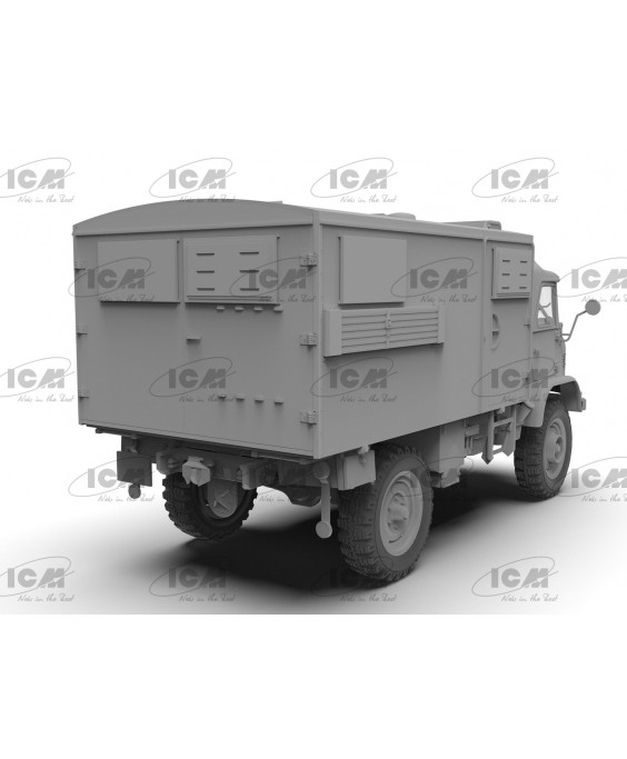 ICM modelis Unimog 404 S “Koffer” 1/35