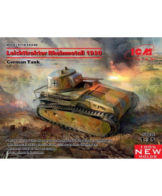 ICM modelis Leichttraktor Rheinmetall 1930 German Tank 1/35
