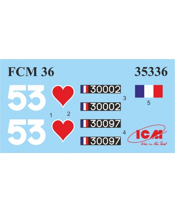 ICM modelis FCM 36, WWII French Light Tank 1/35 ICM modelis FCM 36, WWII French Light Tank 1/35