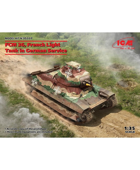 ICM modelis FCM 36 French Light Tank in German Service 1/35