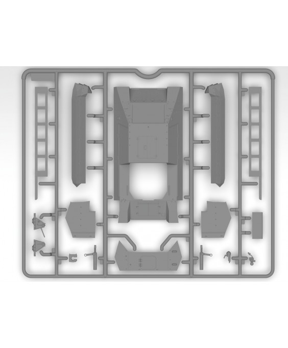 ICM modelis 10.5cm leFH 16(Sf) auf Geschutzwagen FCM36 (f) 1/35