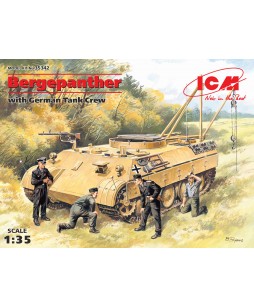 ICM modelis Bergepanther with German Tank Crew (4 figures) 1/35