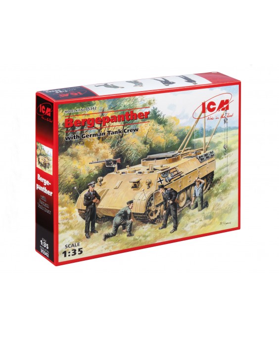 ICM modelis Bergepanther with German Tank Crew (4 figures) 1/35
