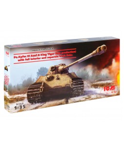 ICM modelis Pz.Kpfw.VI Ausf.B King Tiger (late production) with full interior, WWII German Heavy Tank 1/35