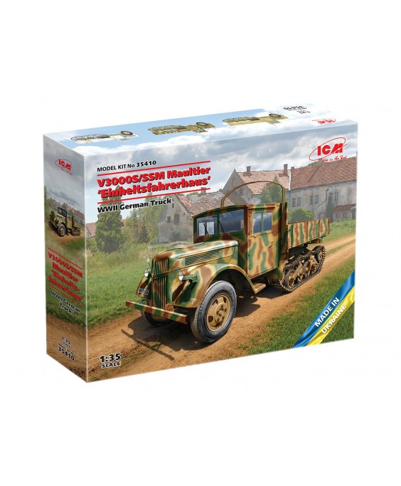 ICM modelis V3000S/SSM Maultier ‘Einheitsfahrerhaus’ 1/35