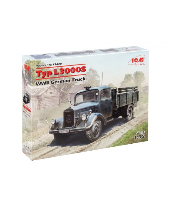 ICM modelis Typ L3000S, WWII German Truck 1/35