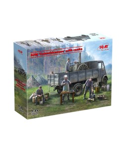 ICM modelis AHN Gulaschkanone with cooks 1/35