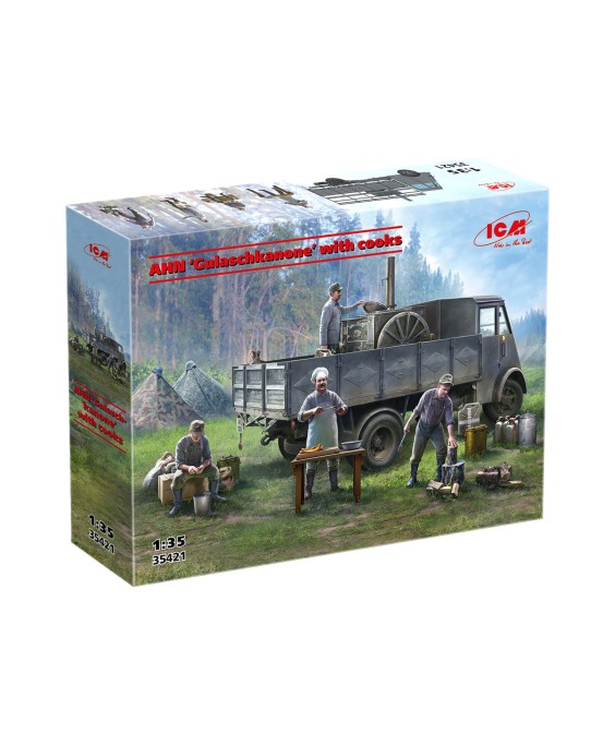 ICM modelis AHN Gulaschkanone with cooks 1/35