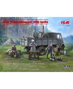 ICM modelis AHN Gulaschkanone with cooks 1/35