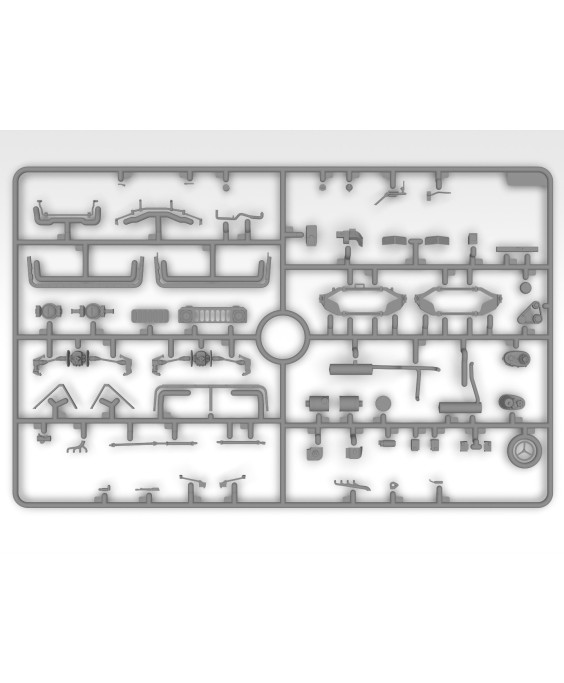 ICM modelis Cargo Carrier Humvee M1097A2 1/35