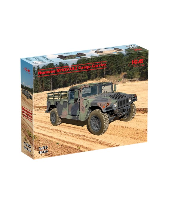 ICM modelis Cargo Carrier Humvee M1097A2 1/35