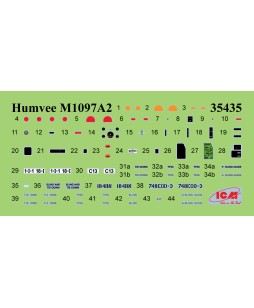 ICM modelis Cargo Carrier Humvee M1097A2 1/35