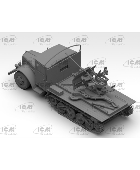 ICM modelis Sd.Kfz.3b with Flak 38 1/35