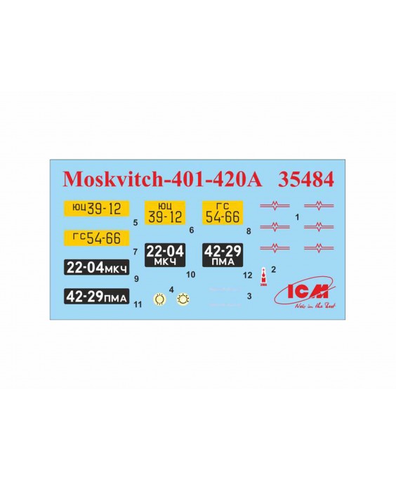 ICM modelis Moskvitch-401-420A 1/35