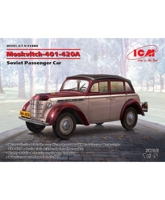 ICM modelis Moskvitch-401-420A 1/35
