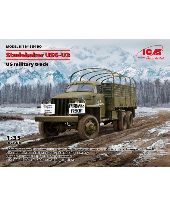 ICM modelis Studebaker US6-U3 1/35